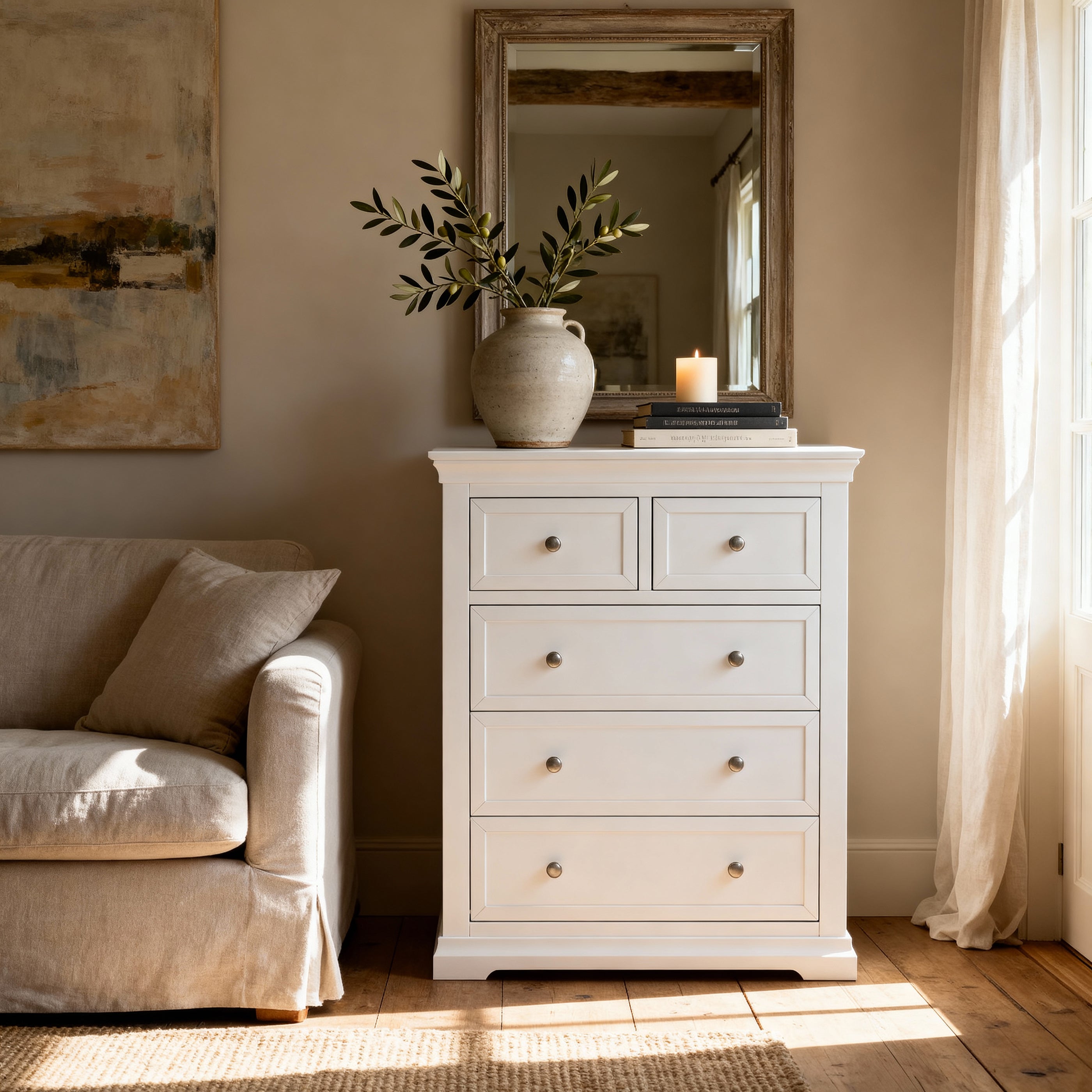 Manchester 5 Drawer Tallboy