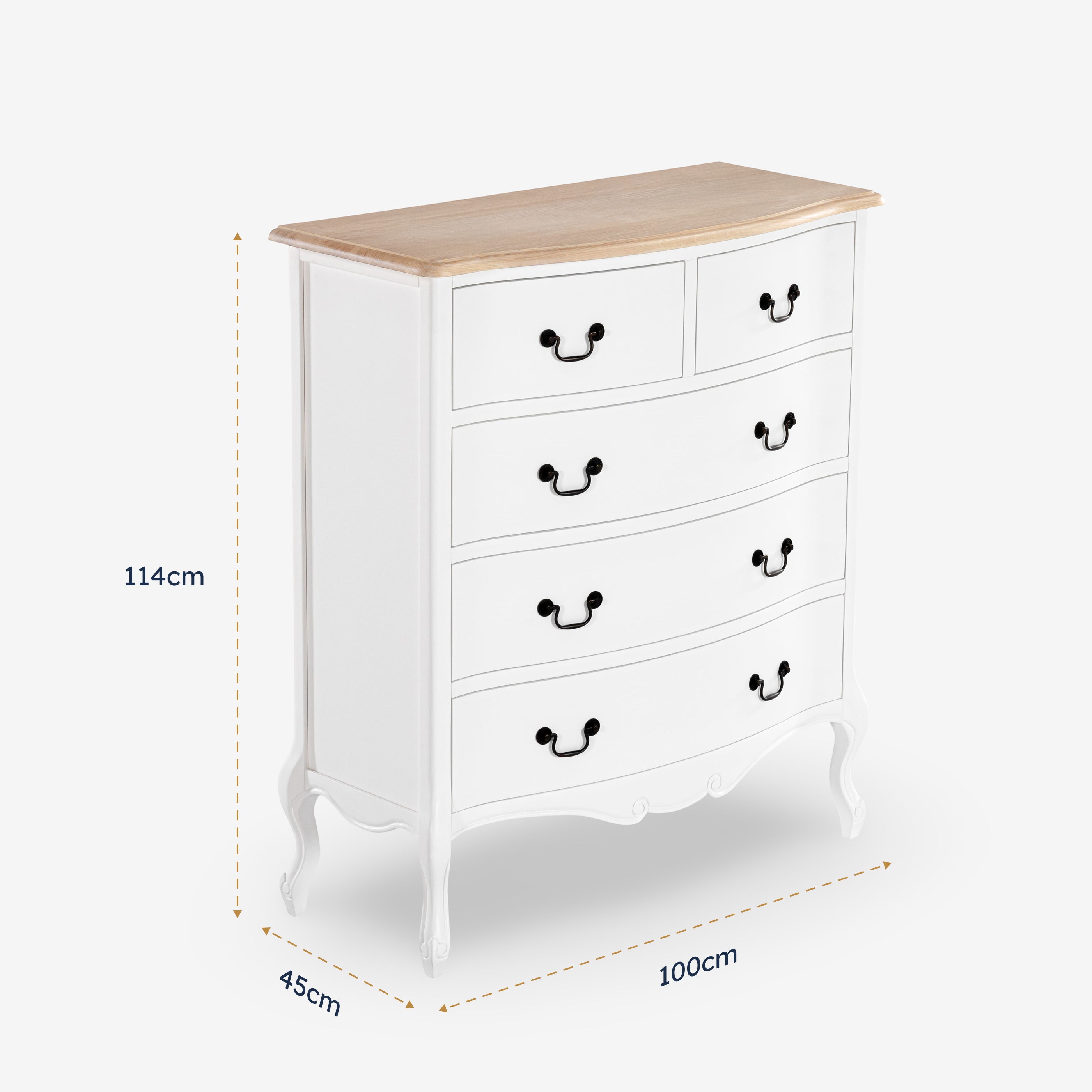 Newcastle 5 Drawer Tallboy