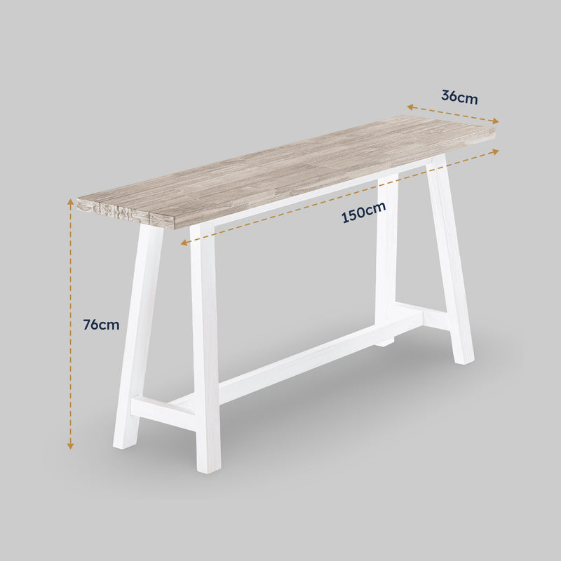 Oxford Acacia Console Table — dimension