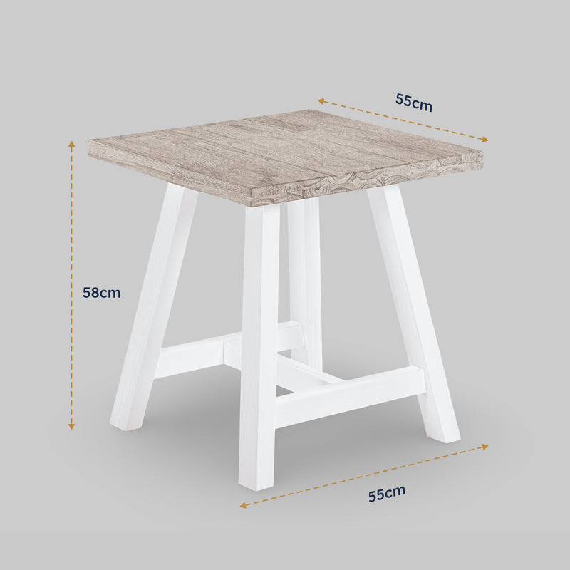 Oxford Acacia Side Table — dimension