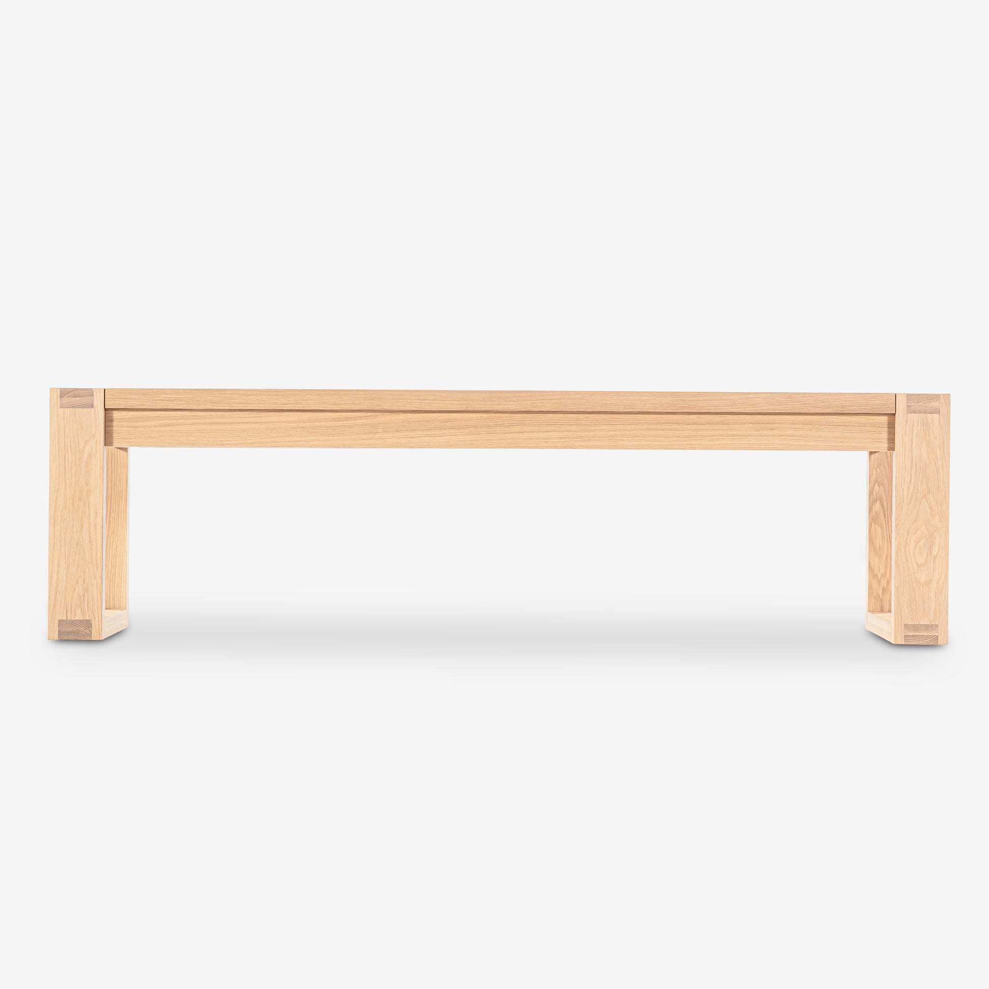 Wooden table on a white background


