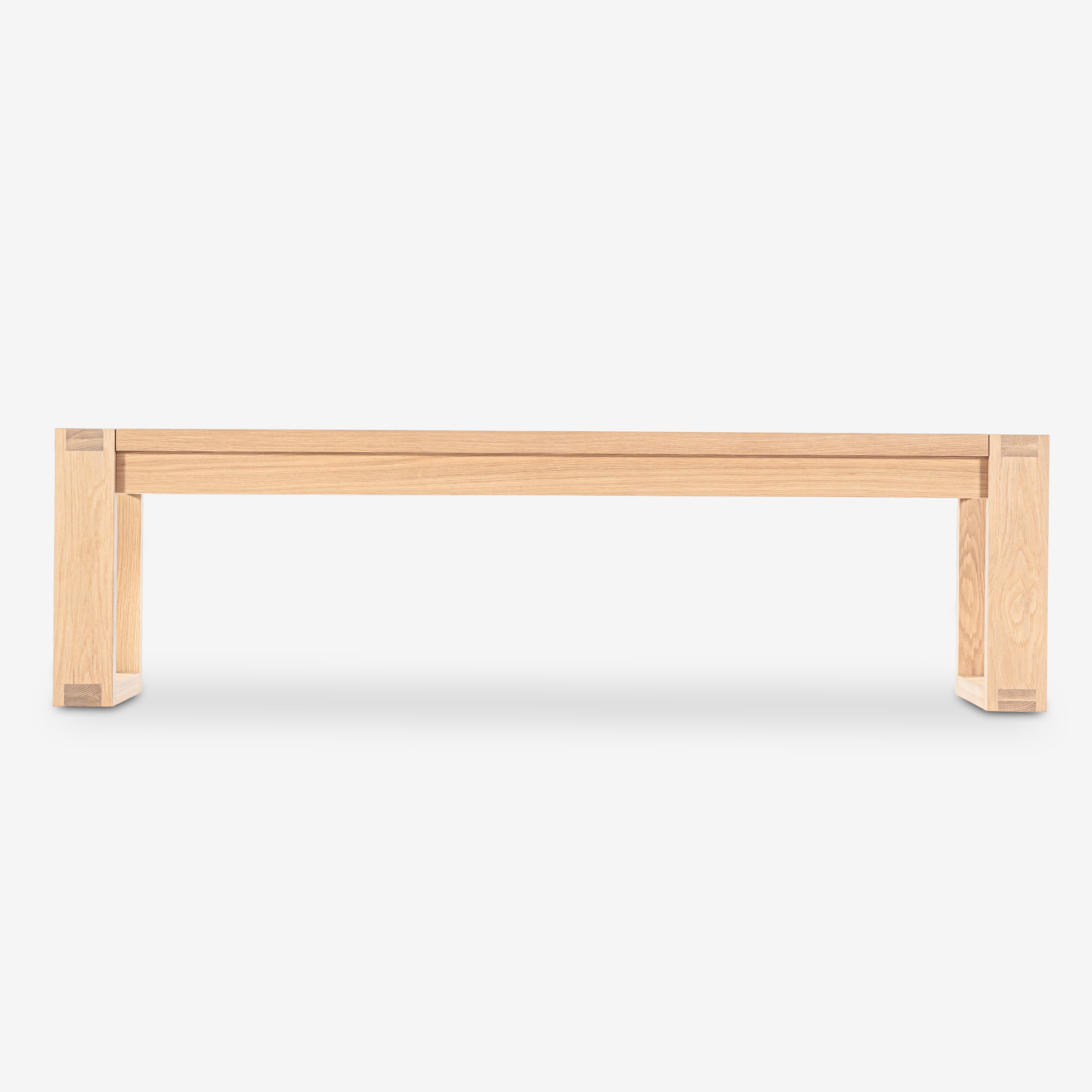 Wooden table on a white background


