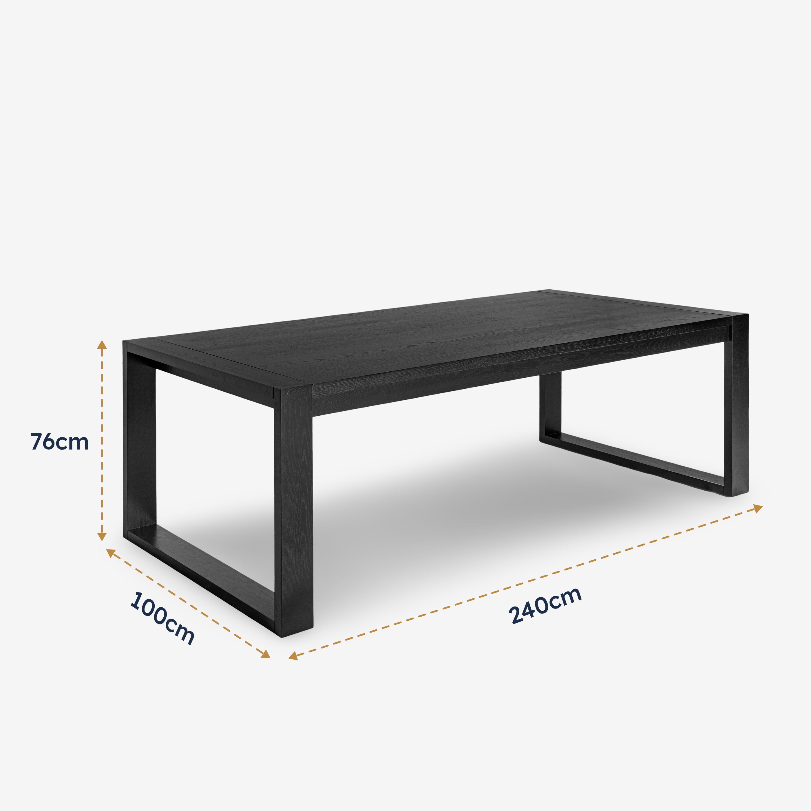 Richmond Dining Table 240cm (Black)