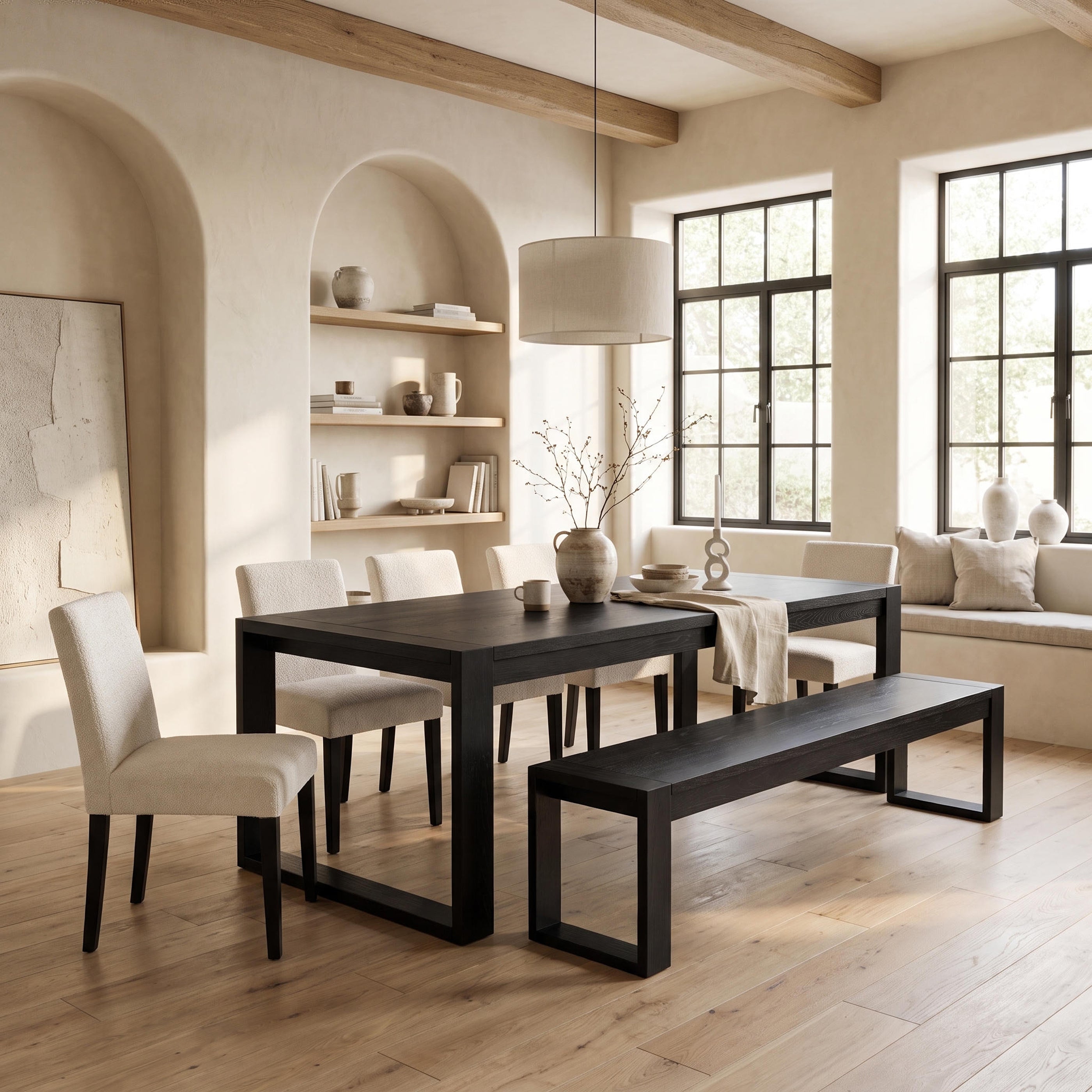 Richmond Dining Bench 150cm (Black)