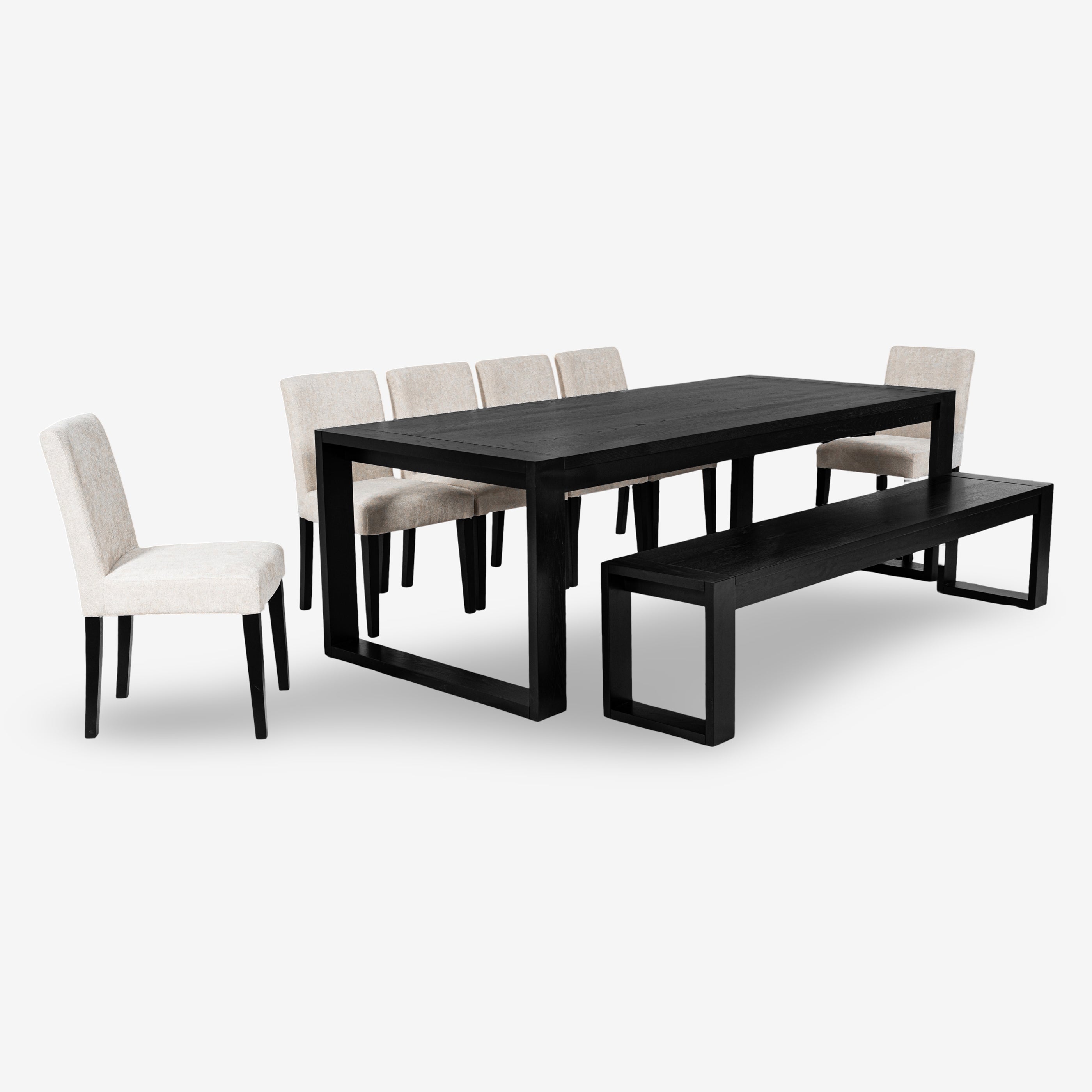Richmond Dining Bench 200cm (Black)