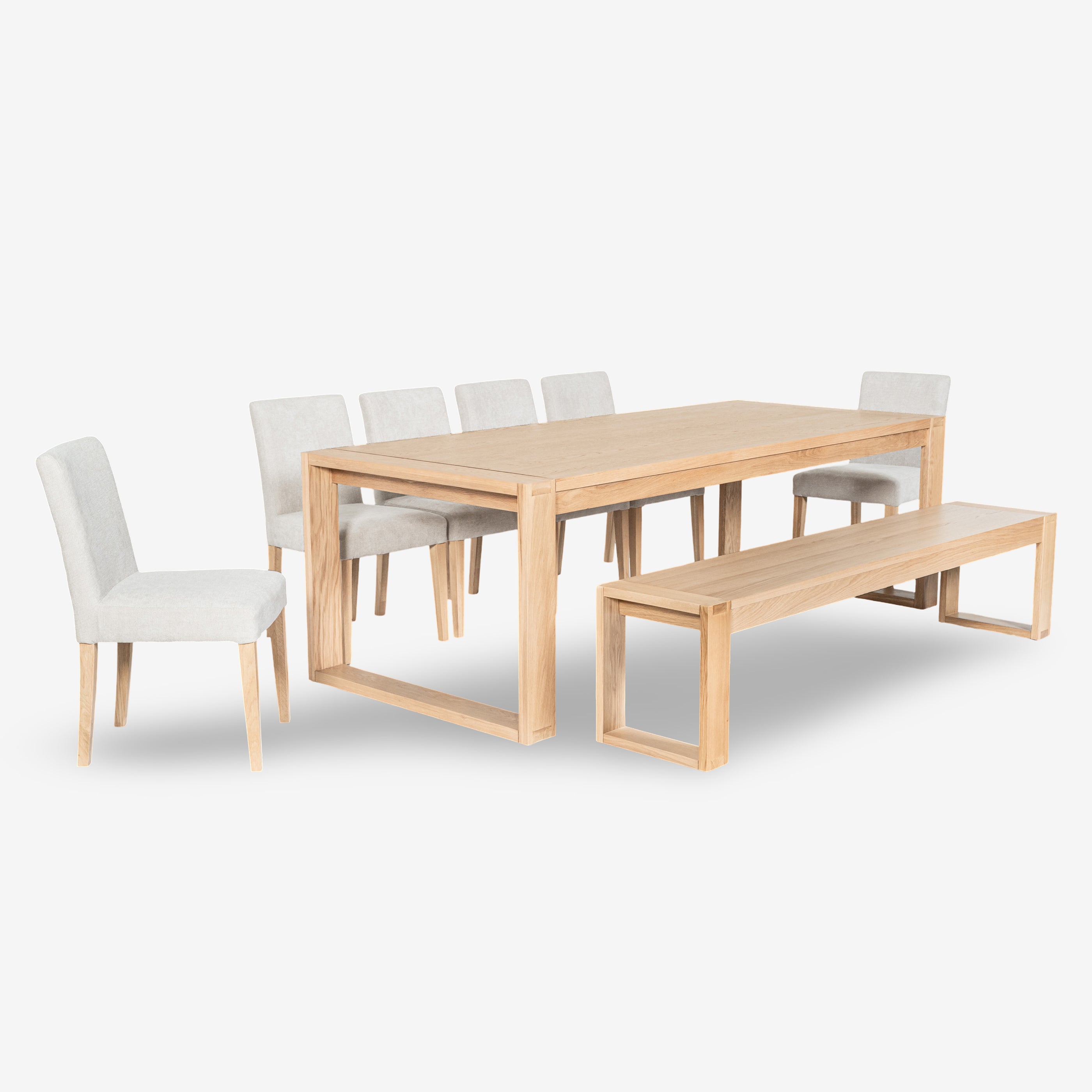 Richmond Pine Dining Table 240cm - Natural
