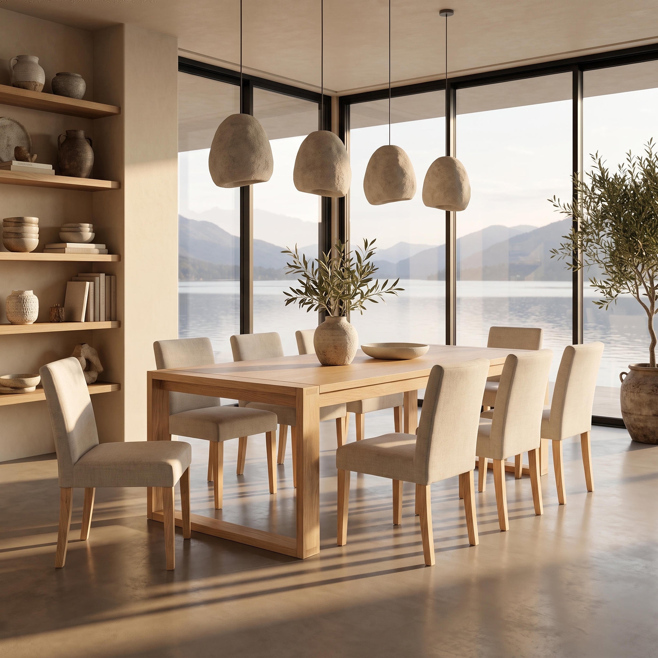 Richmond Pine Dining Table 190cm - Natural