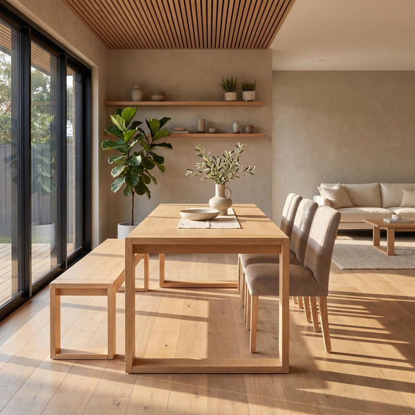 Richmond Pine Dining Table 190cm - Natural