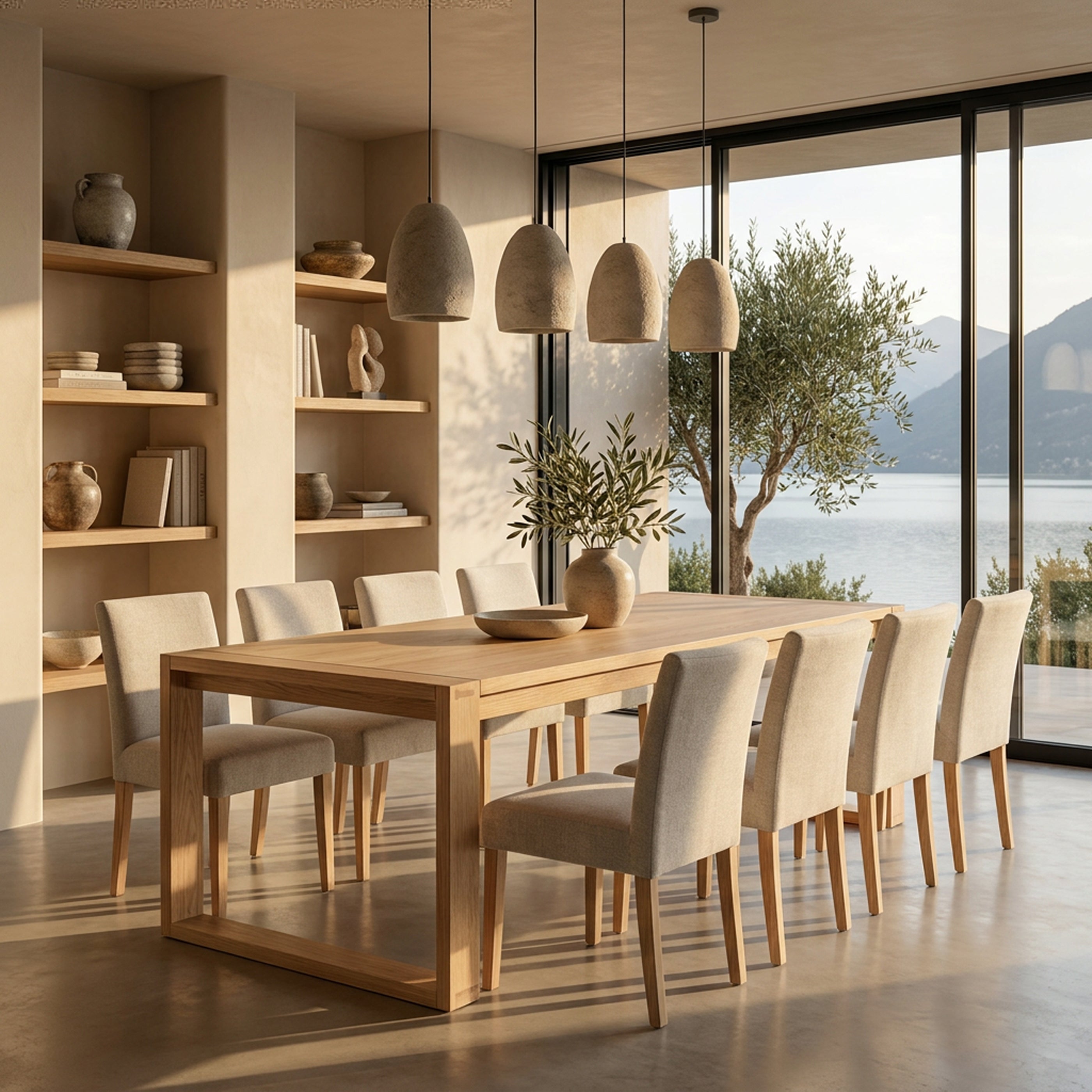 Richmond Pine Dining Table 240cm - Natural