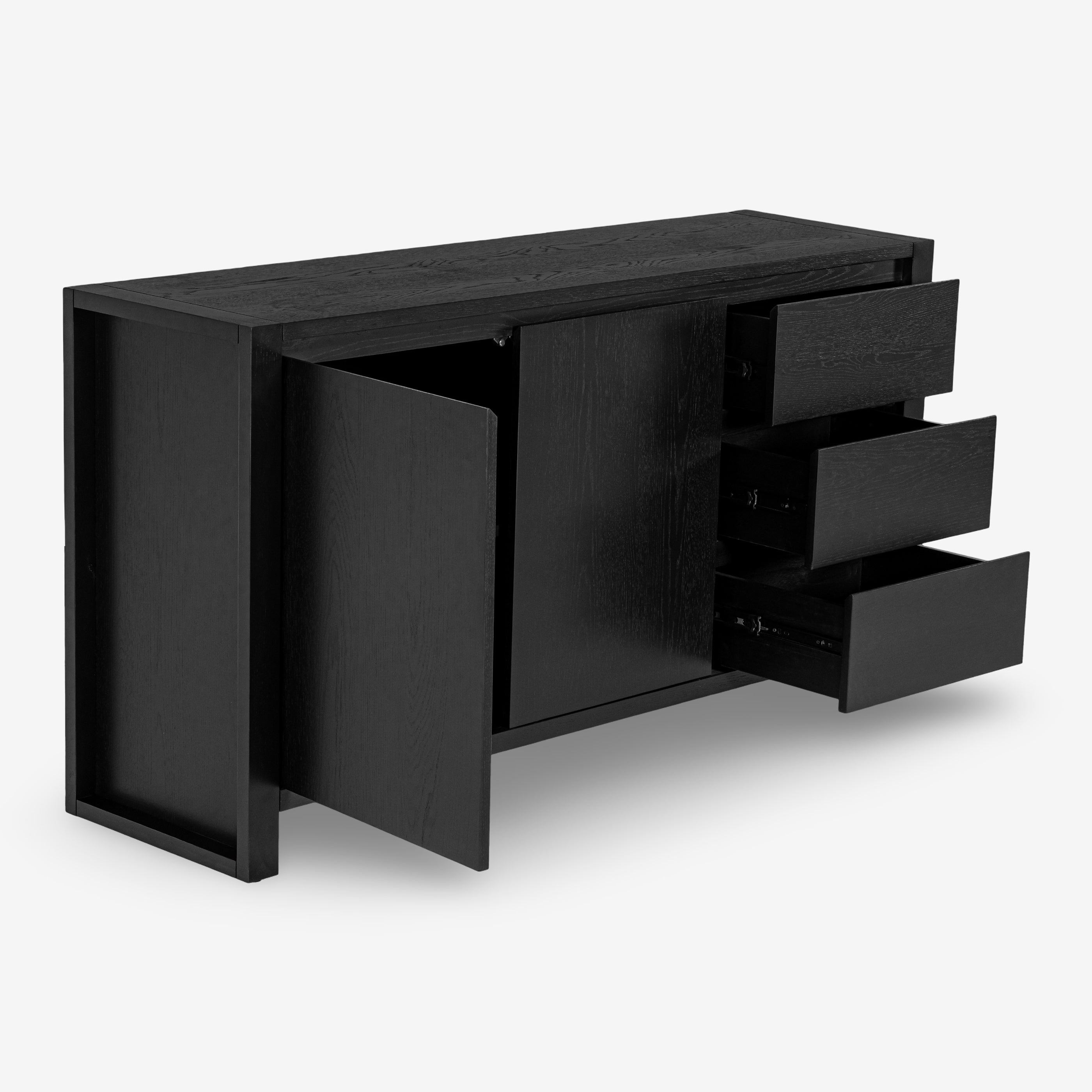 Richmond 2 Door 3 Drawer Sideboard (Black)