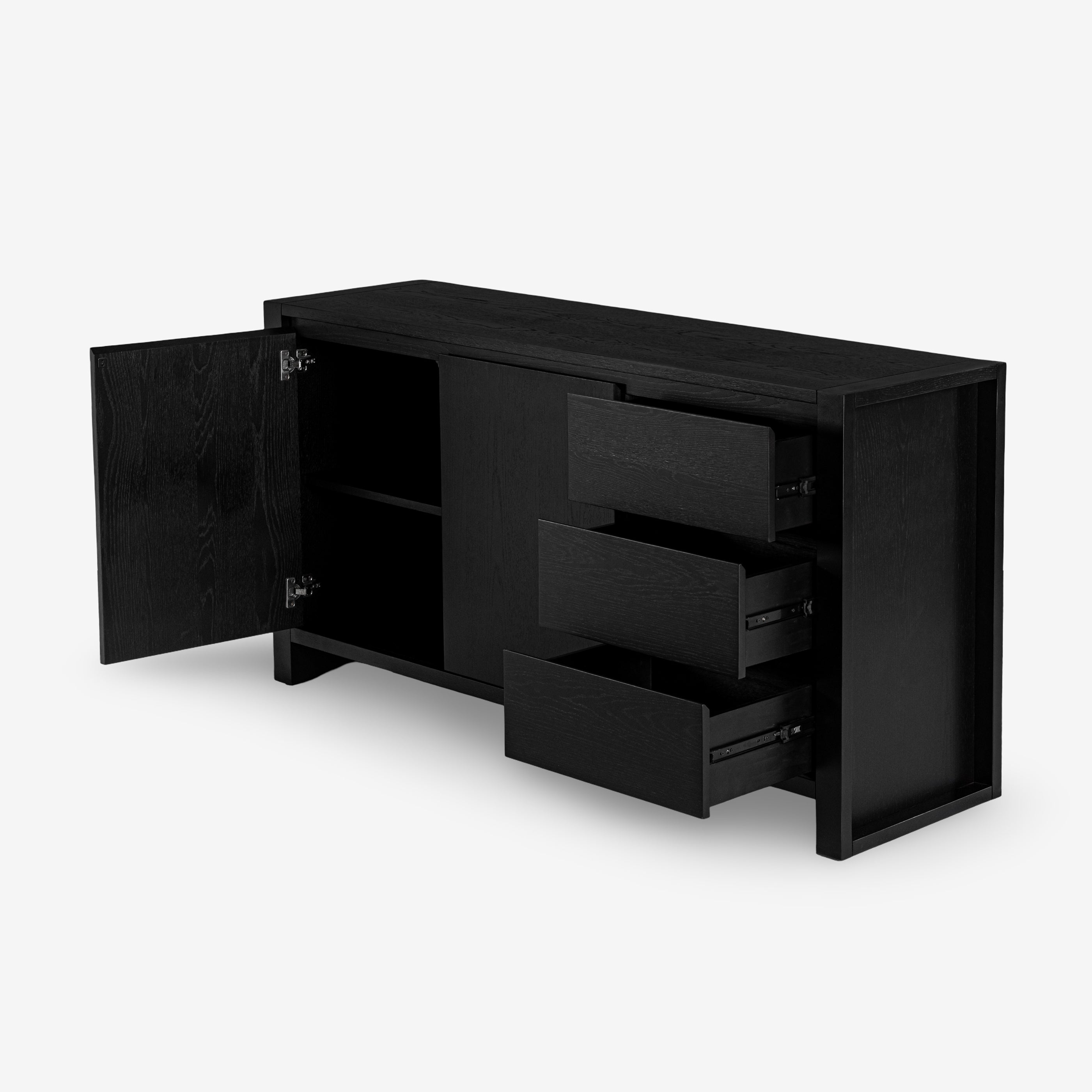 Richmond 2 Door 3 Drawer Sideboard (Black)