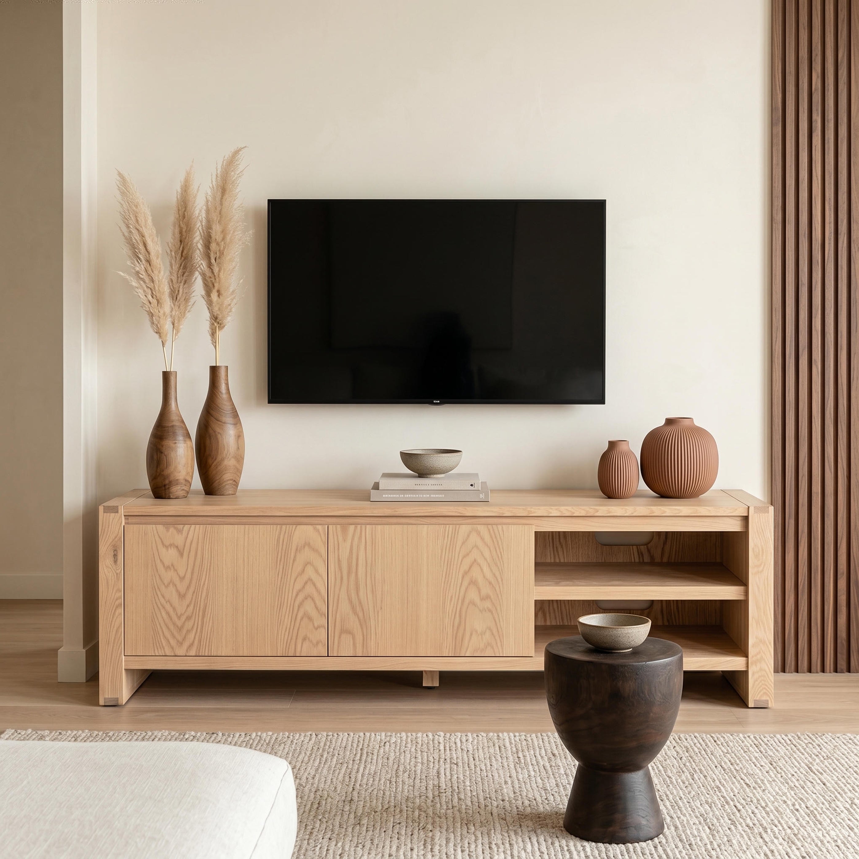 Richmond 2 Drawer TV Unit (Natural)