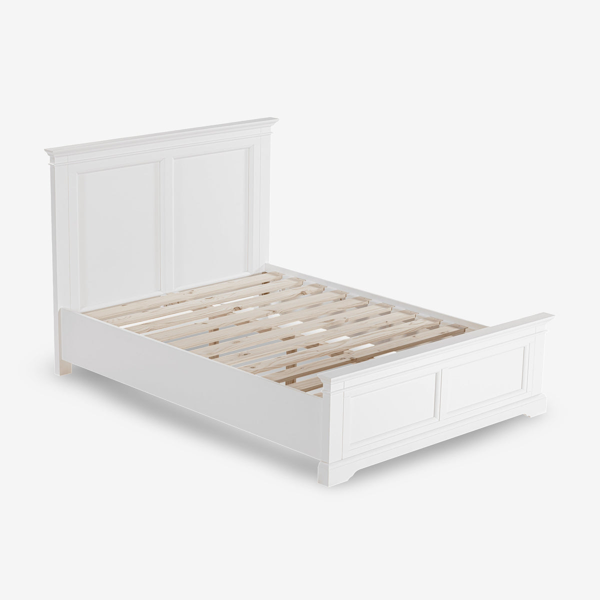 London Pine Bed Frame in white — shared-design original photograph