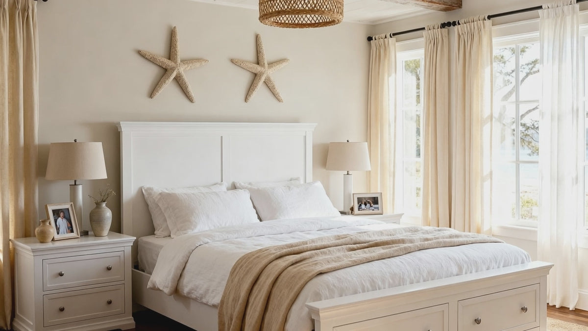 Load video: Manchester Pine Queen Bed Frame with 2 Drawers