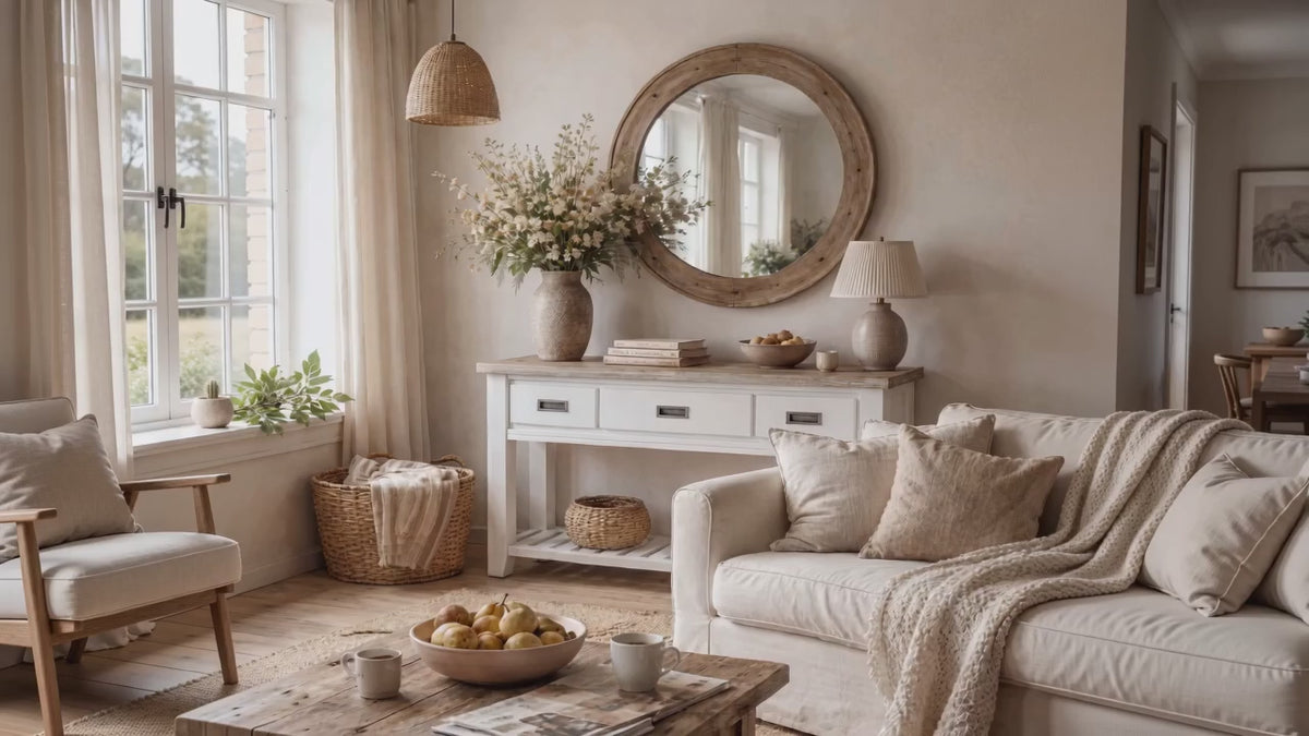 Load video: Byron Acacia 3 Drawer Console Table