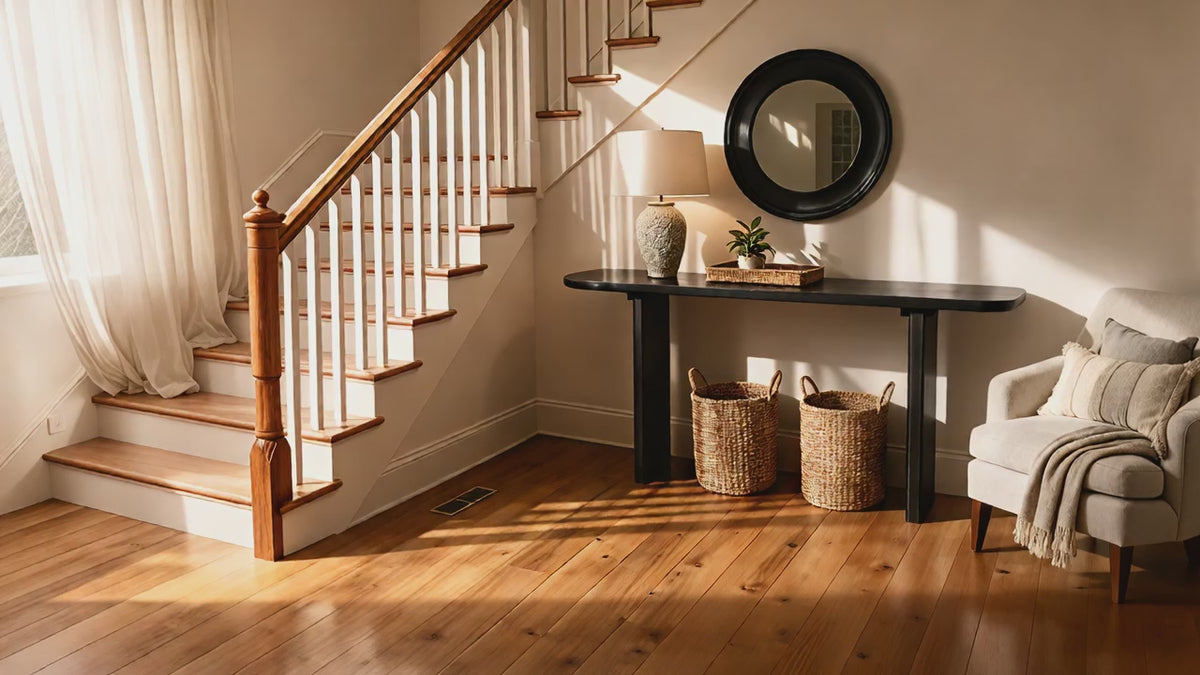 Load video: Liverpool Pine Console Table - Black