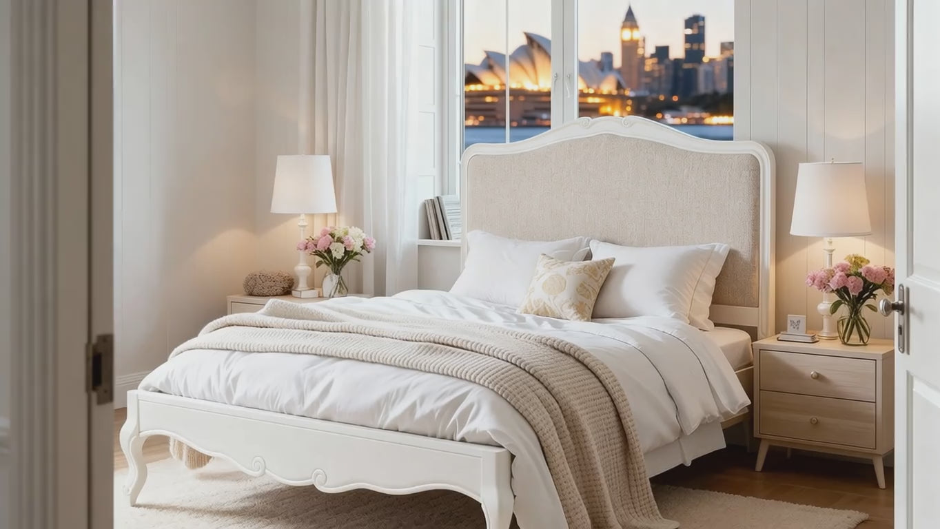 Load video: Newcastle Acacia Double Bed Frame