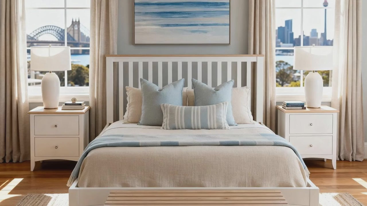 Load video: Bristol Pine King Bed Frame