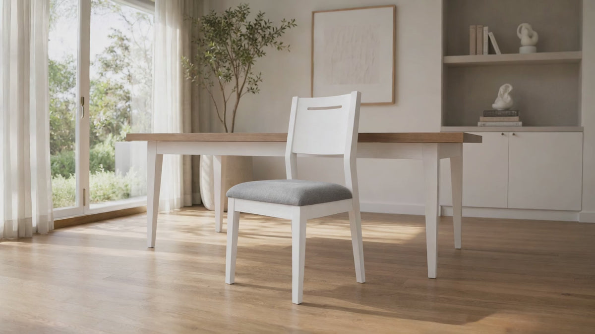 Load video: Oxford Acacia Dining Chair Set of 2