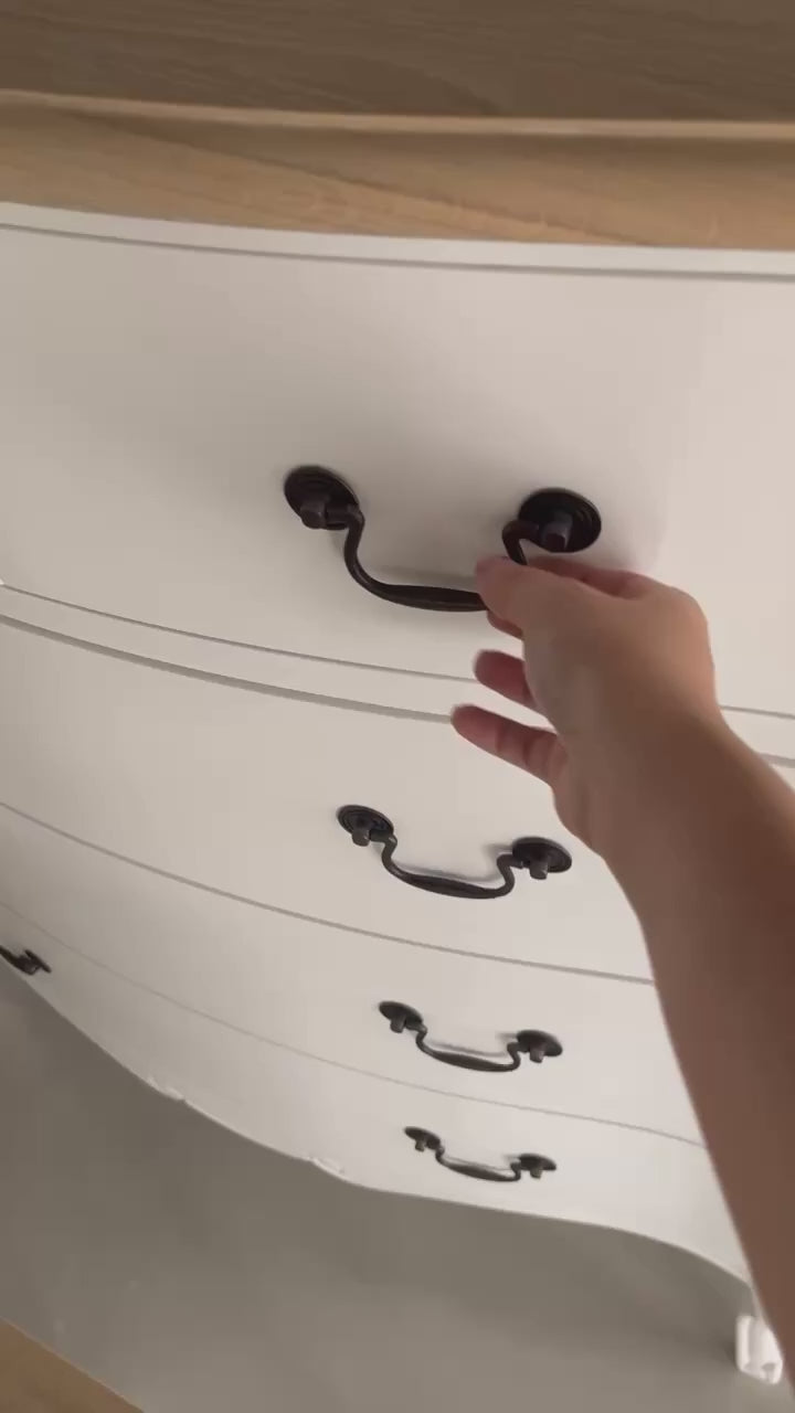 Load video: Newcastle Acacia 5 Drawer Tallboy