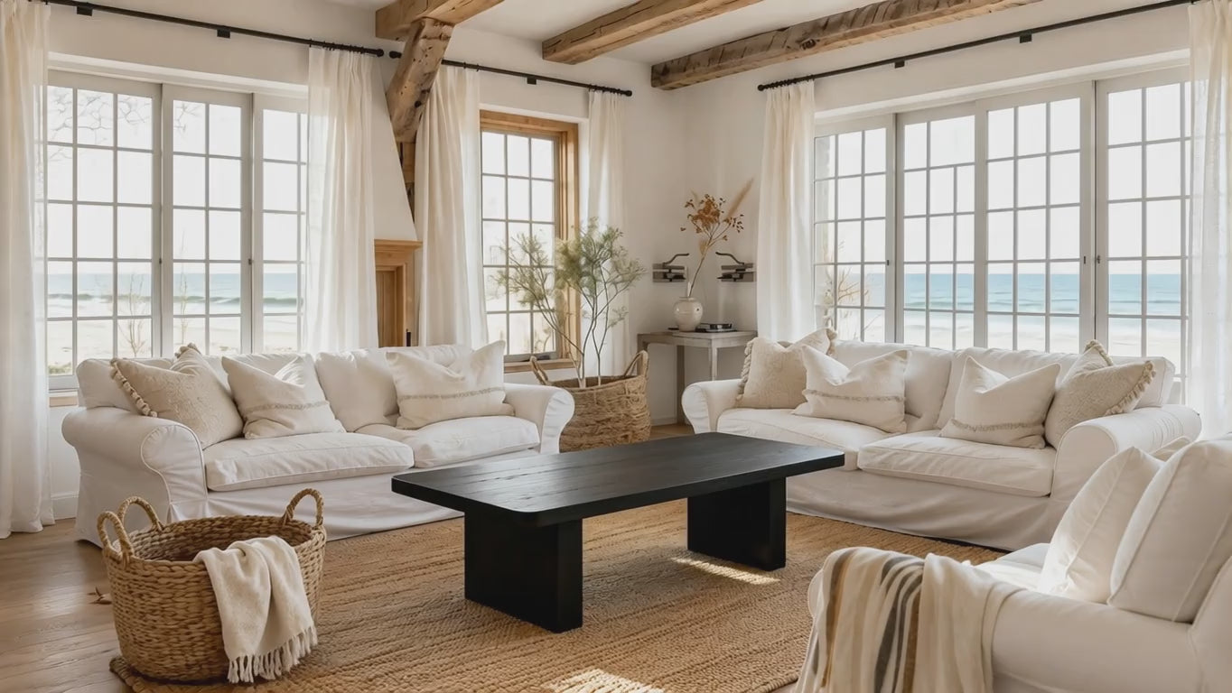 Load video: Liverpool Pine Coffee Table - Black