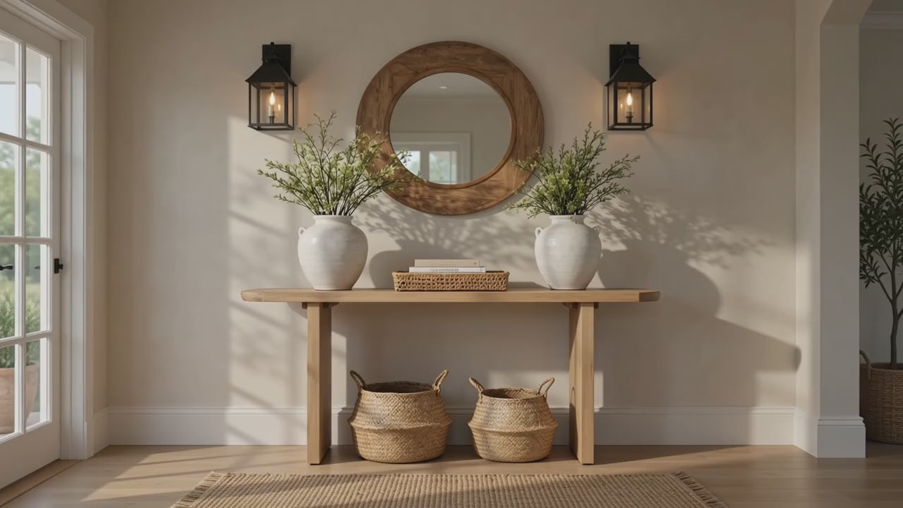 Load video: Liverpool Pine Console Table - Natural