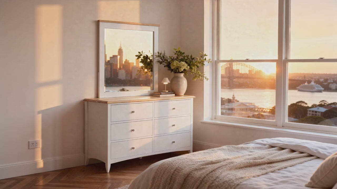 Load video: Bristol Pine Mirror