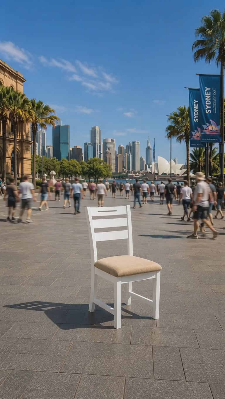 Load video: Byron Acacia Dining Chair Set of 2
