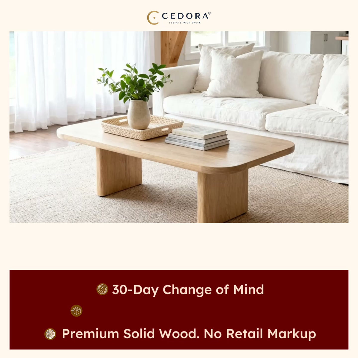Load video: Byron Acacia Coffee Table